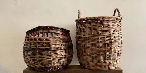 Willow 2 Day English round basket workshop with Sarah Le Breton at Chevithorne