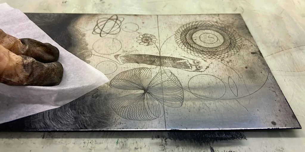 Intaglio Etching with Copper Sulphate
