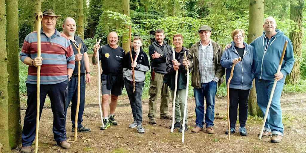 Whittle your own Walking Stick, Merlin Staff or Foraging Crook - Canterbury
