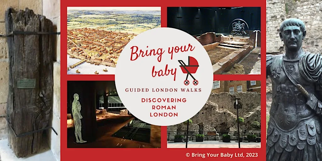 BRING YOUR BABY GUIDED LONDON WALK: "Discovering Roman London" at Monument to the Great Fire of London
