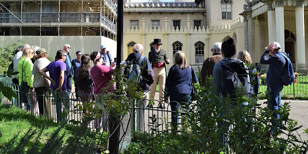 'Brighton, as it is : 1831' - The Georgian Historical Walk. at Pavilion Gardens