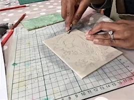 Festive Lino Printing Taster AFTERNOON Workshop with Kim Searle