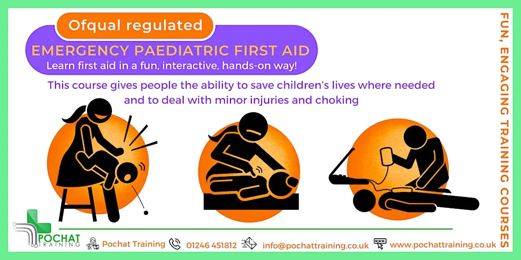 QA Level 3 Award in Emergency Paediatric First Aid (RQF) at Pochat Training