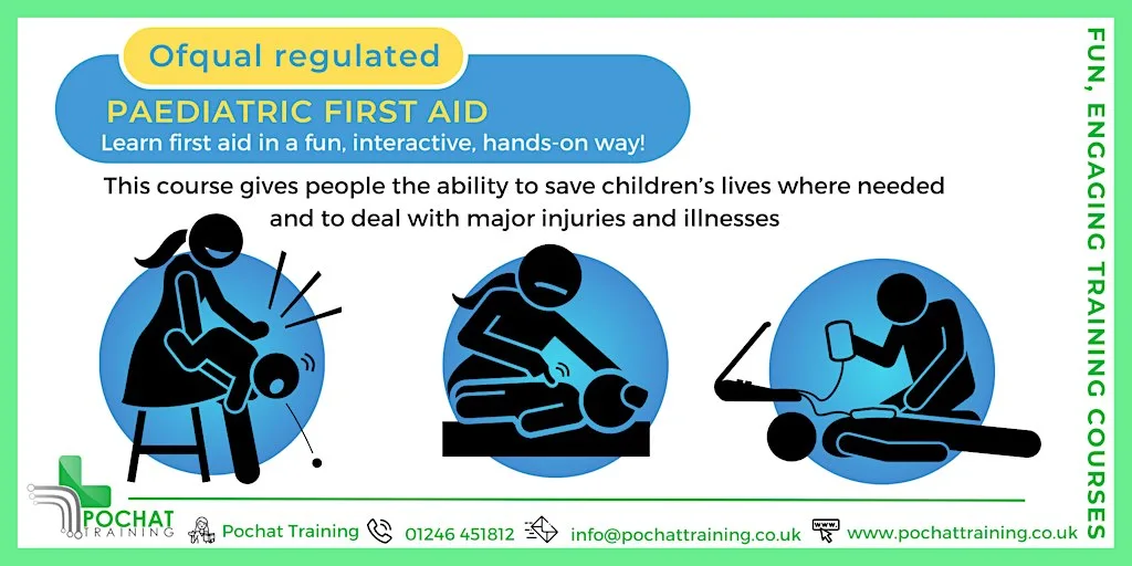 QA Level 3 Award in Paediatric First Aid (RQF) at Pochat Training