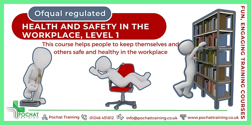 QA Level 1 Award in Health and Safety in the Workplace (RQF)(Face to Face) at Pochat Training