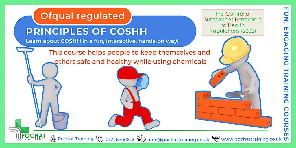 QA Level 2 Award in Principles of COSHH (RQF) - Face to Face