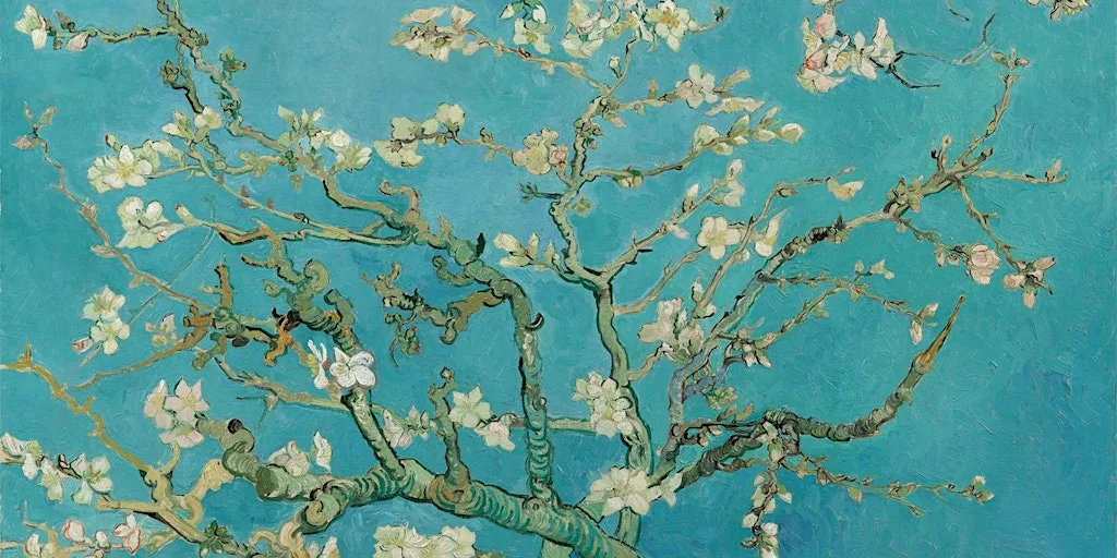 Brush and Bottle Painting: Van Gogh's Almond Blossom, London