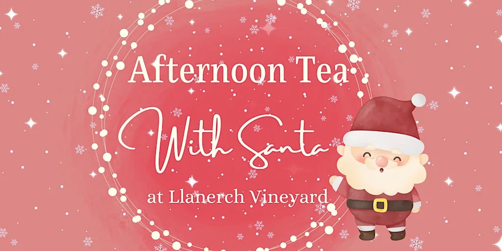 Afternoon Tea with Santa at Llanerch Vineyard Hotel