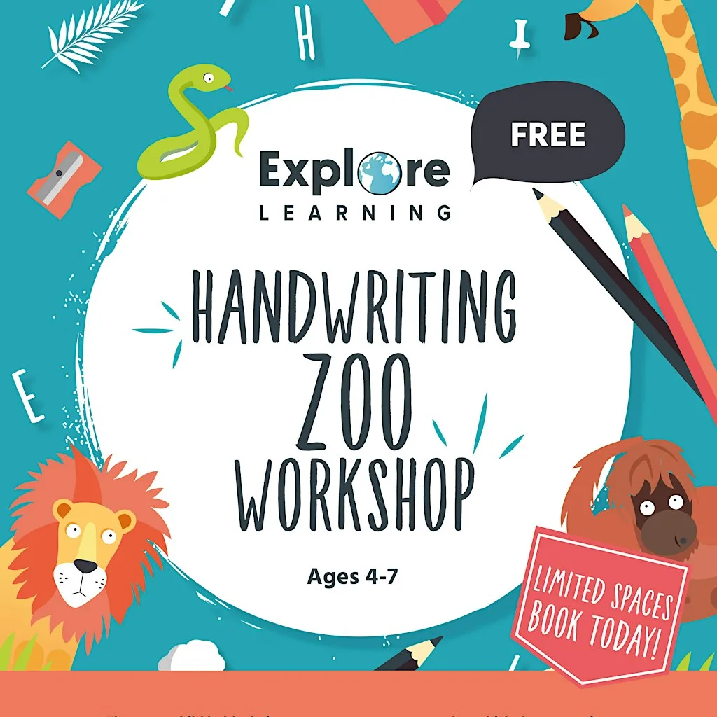Swindon FREE Handwriting Zoo workshop ages 4-6 at Old Town Library
