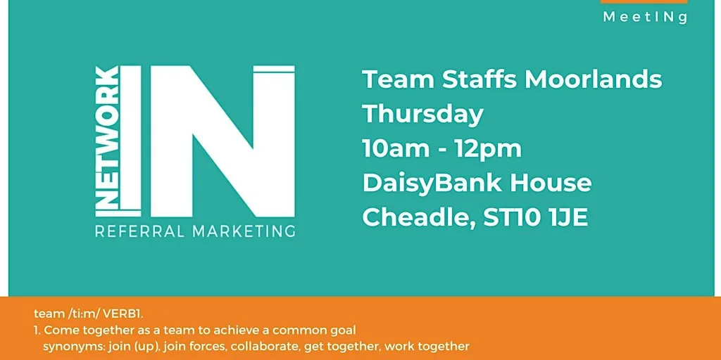 NetworkIN Team Staffs Moorlands Fortnightly Meeting