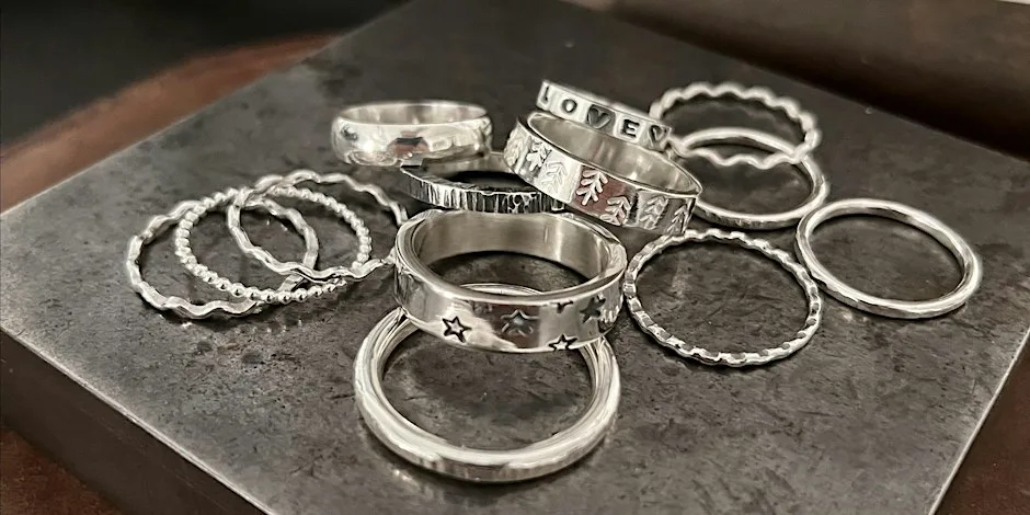 Beginners Simple Silver Rings at 15 Chapel Ln