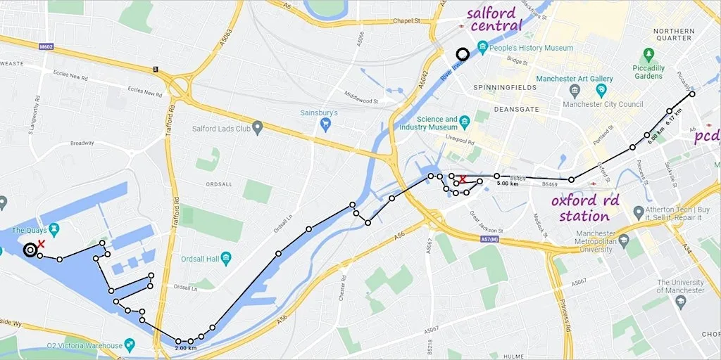 Walk @ Manchester City Centre to Media City at Locke Coffee Club