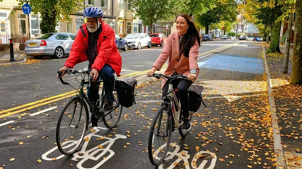 How to ride your bike on roads - Cross Flatts Park at Cross Flatts Park