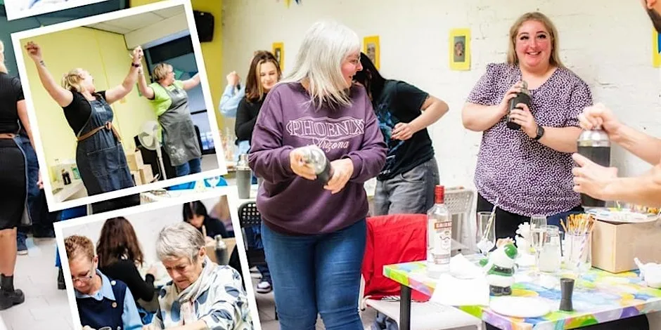 Pottery Painting & Cocktail Making 23rd October 2026 at Pottering Around Ceramics Studio