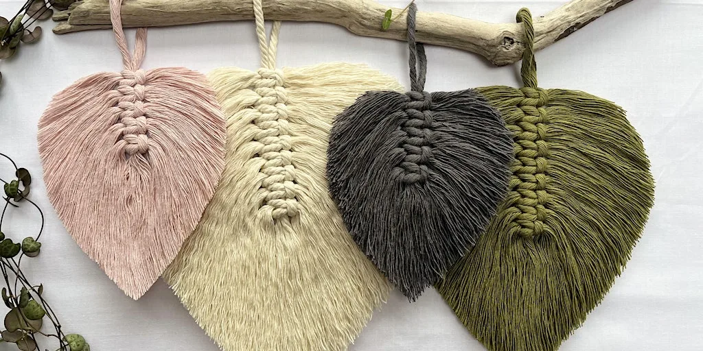 Macrame Leaf Wall Hanging Workshop - Number 85 Coffee & Kitchen, Cheltenham at Number 85 Coffee & Kitchen