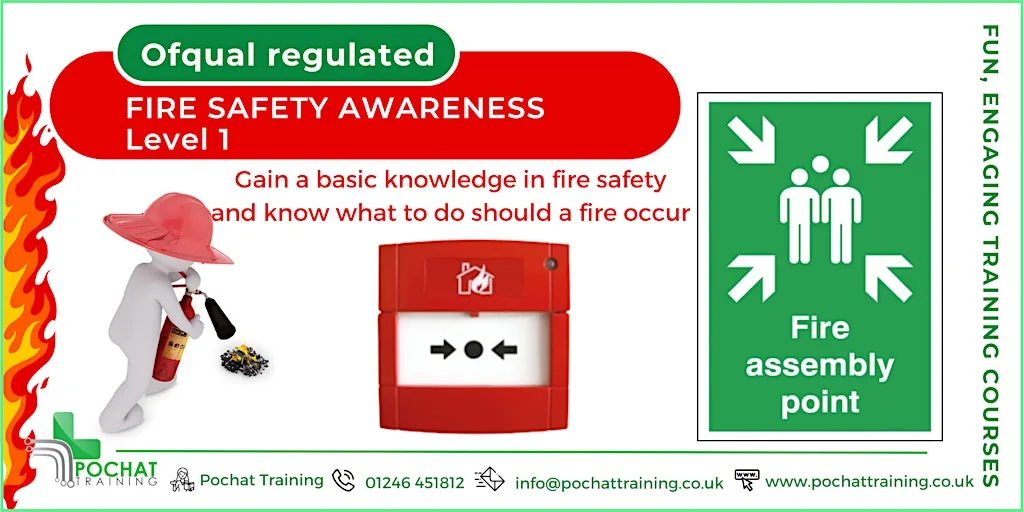 QA Level 1 Award in Fire Safety Awareness (RQF) (Physical classroom)