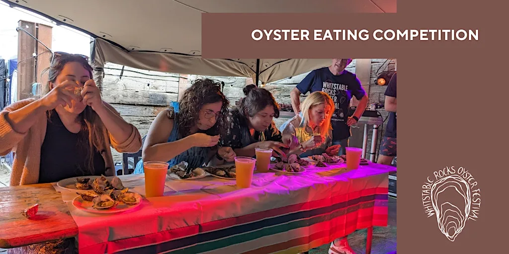 Whitstable Oyster Eating Competition at East Quay Venue, Whitstable