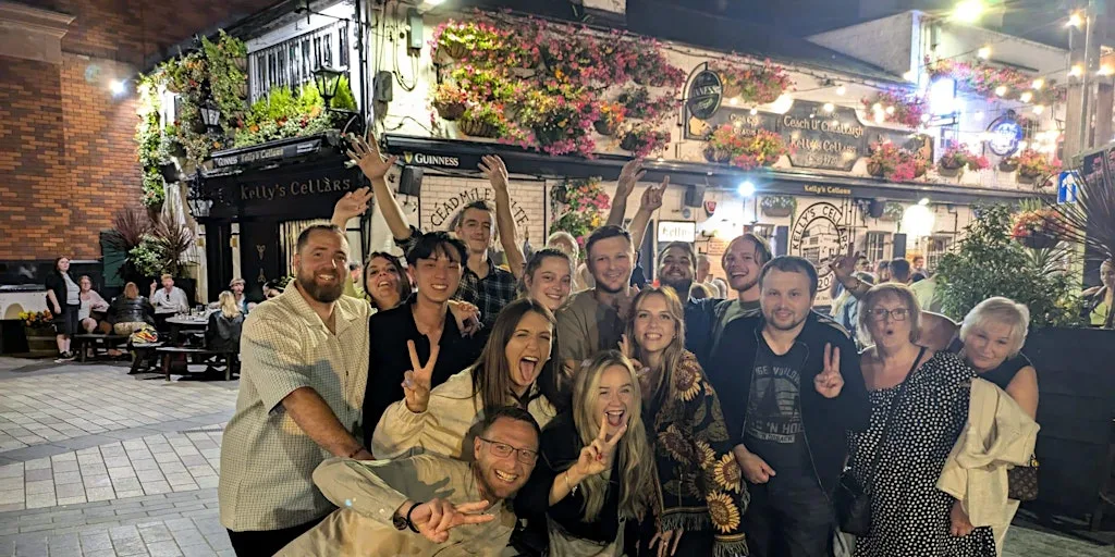 Belfast Pub Crawl at Albert Clock, Custom House Square, Belfast