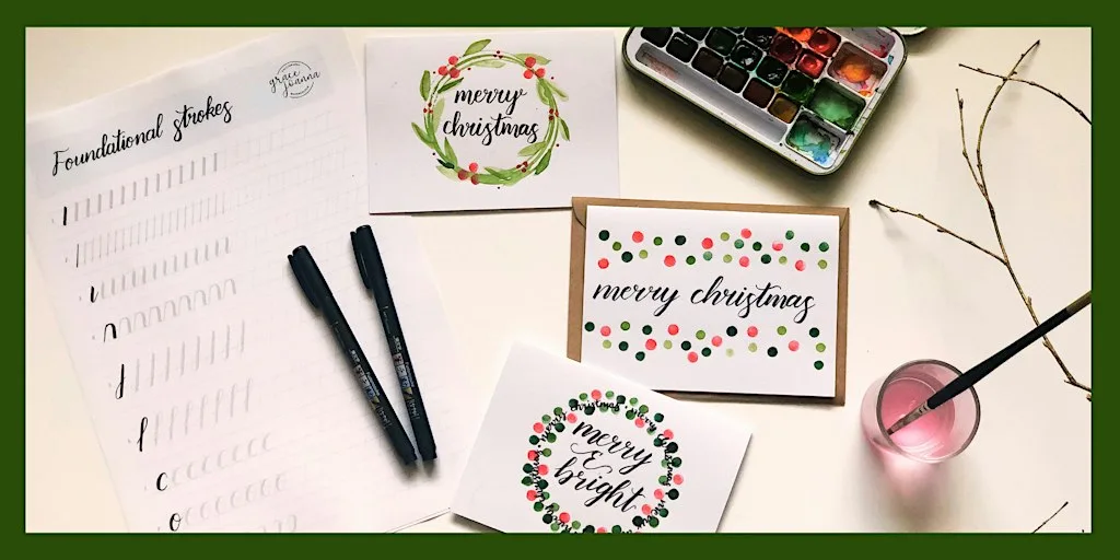 Calligraphy, Mulled Wine & Mince Pies