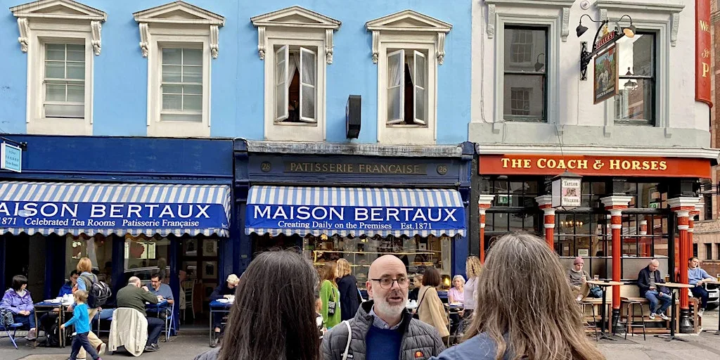 In the steps of the French in Soho - London