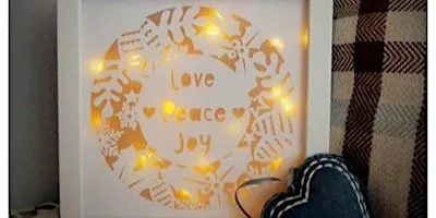 Papercut Festive Light Up Frame