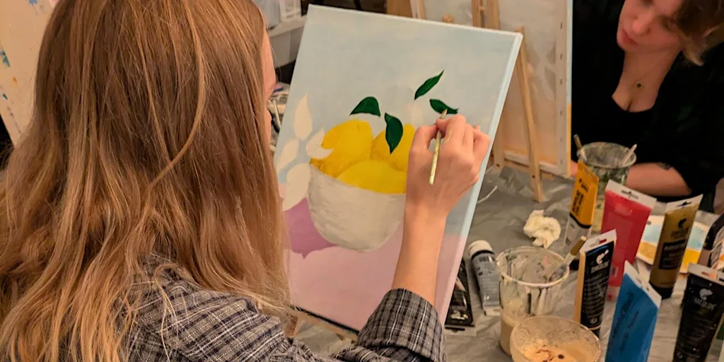 Painting Workshop - Paint your own Lemons Still Life! Welwyn, Herts at Megan's in the Garden City