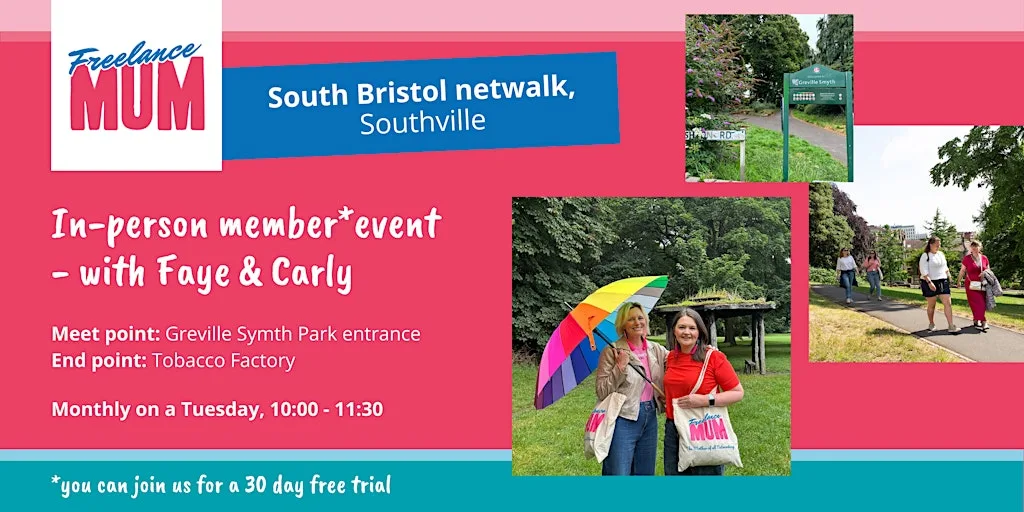Freelance Mum Netwalk South Bristol: Business Networking at Greville Smyth Park