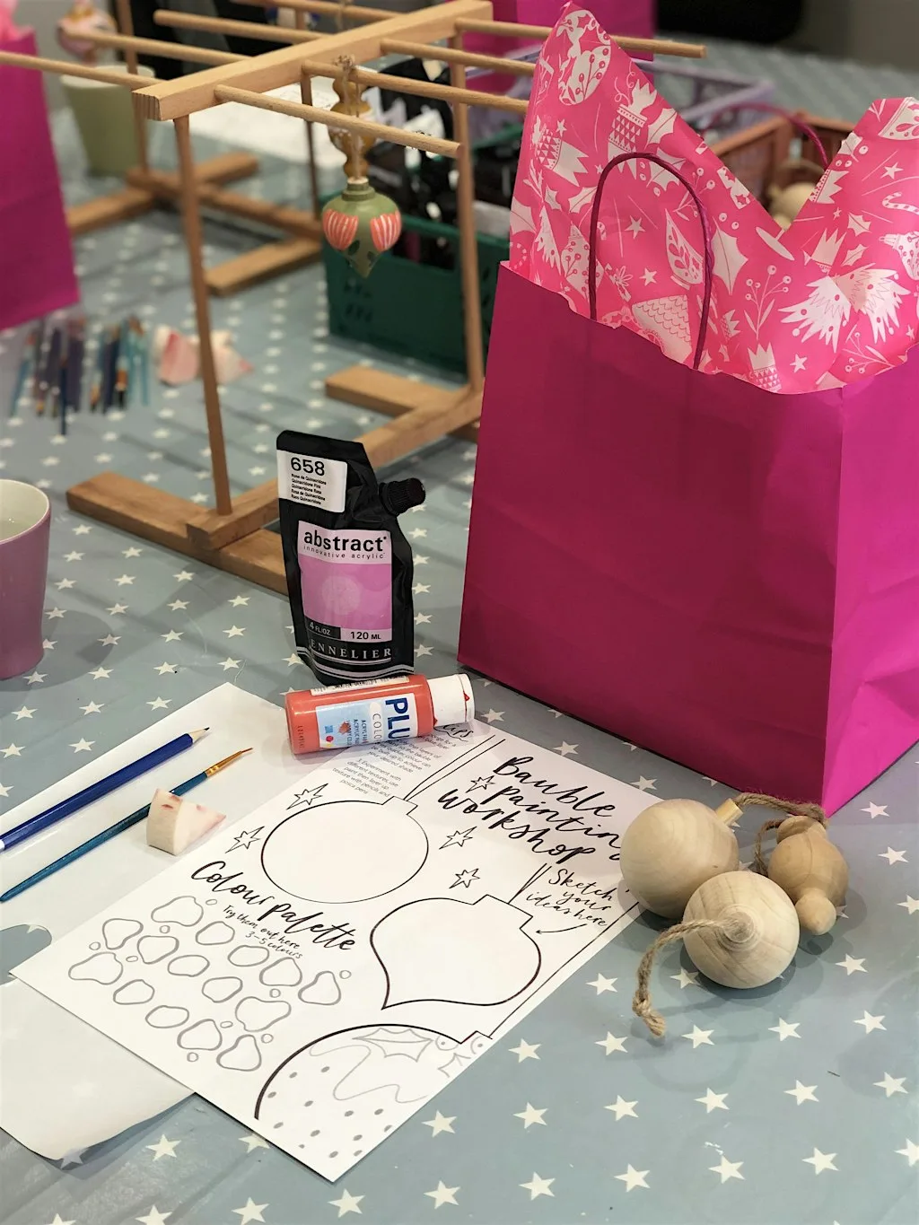 Painted Baubles with illustrator Lucy Hook - AFTERNOON SESSION at The Craft House