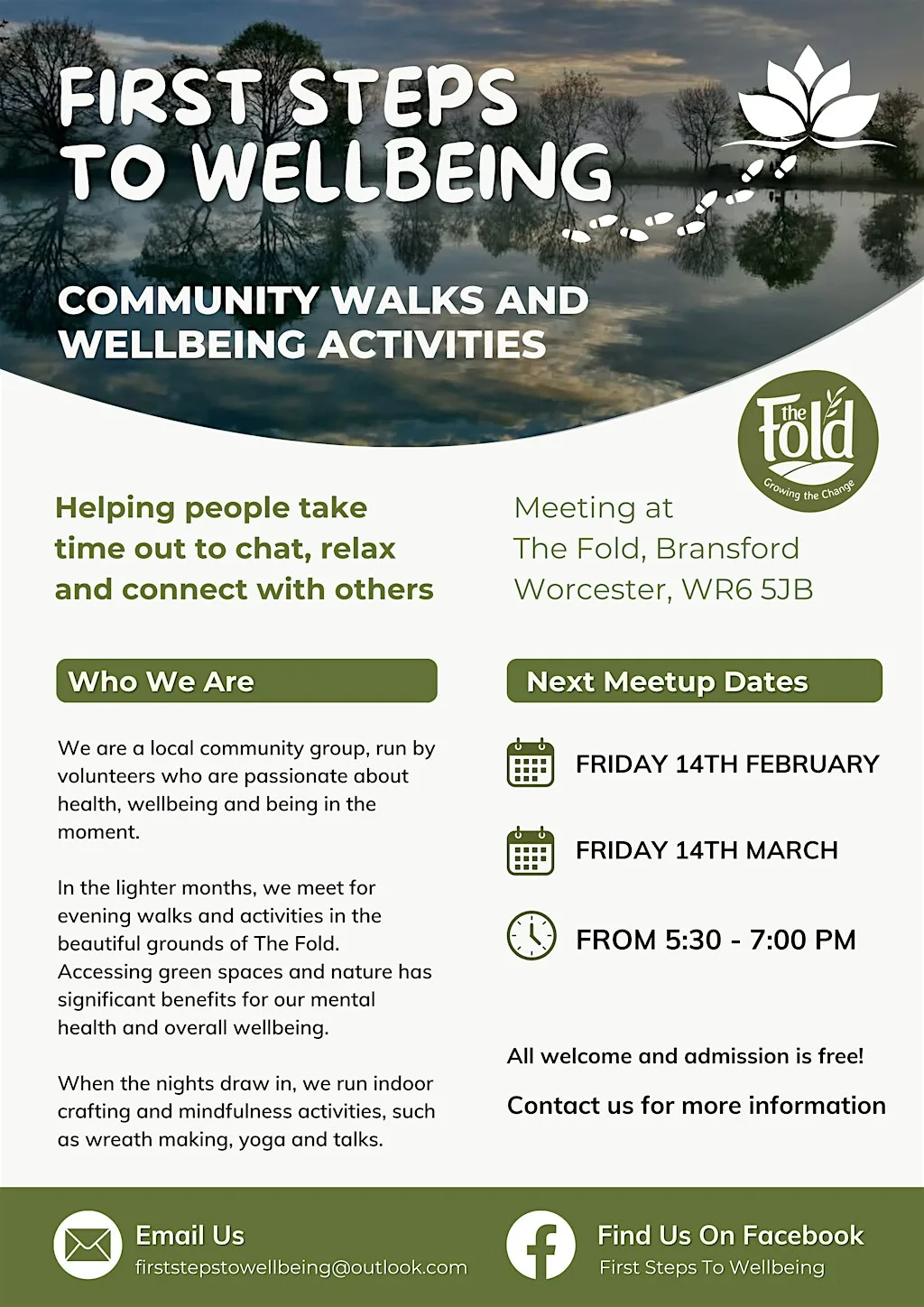Community Wellbeing Walk at The Fold, Bransford, Worcester