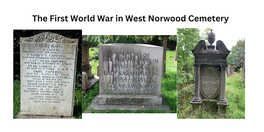Lambeth Heritage Festival: World War I at West Norwood Cemetery at West Norwood Cemetery