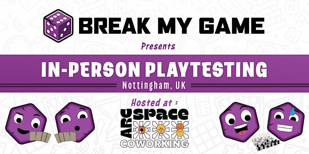 Free Playtesting with Break My Game Nottingham
