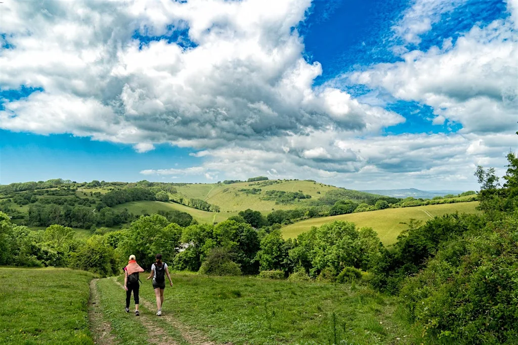 HIKE 24km - The Devils Dyke valley and Shoreham on Sea, the South Downs at Victoria Station