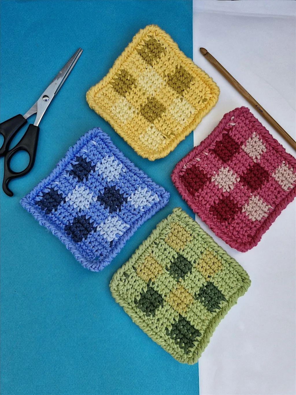 Gingham Coasters - Edinburgh