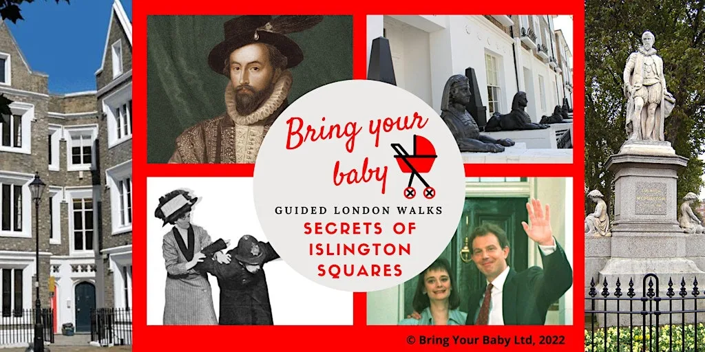 BRING YOUR BABY GUIDED LONDON WALK: 'Secrets of Islington Squares' at Outside Caledonian Road & Barnsbury Station