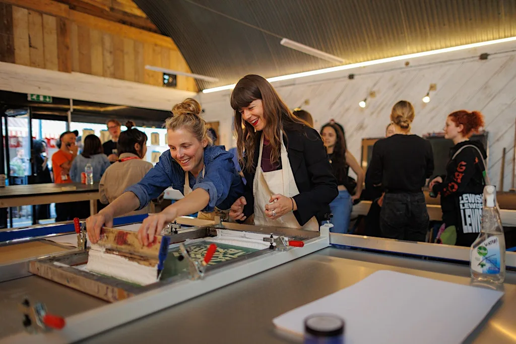 Screenprinting Poster Workshop - Print Club Soda at Pigment Press