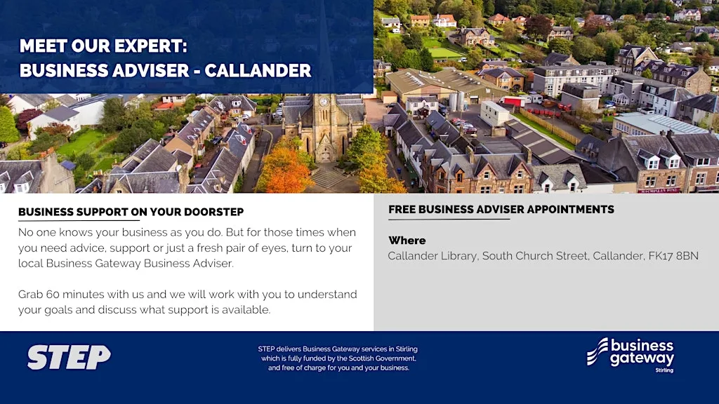 Meet Our Expert: Business Adviser (Callander) at Callander Library
