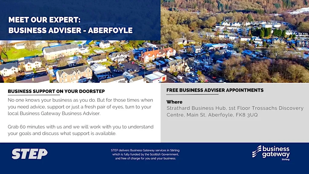 Meet Our Expert: Business Adviser (Aberfoyle) at Strathard Business Hub