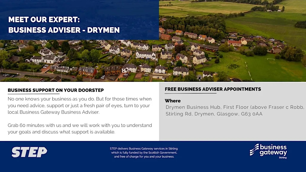 Meet Our Expert: Business Adviser (Drymen) at Drymen Business Hub