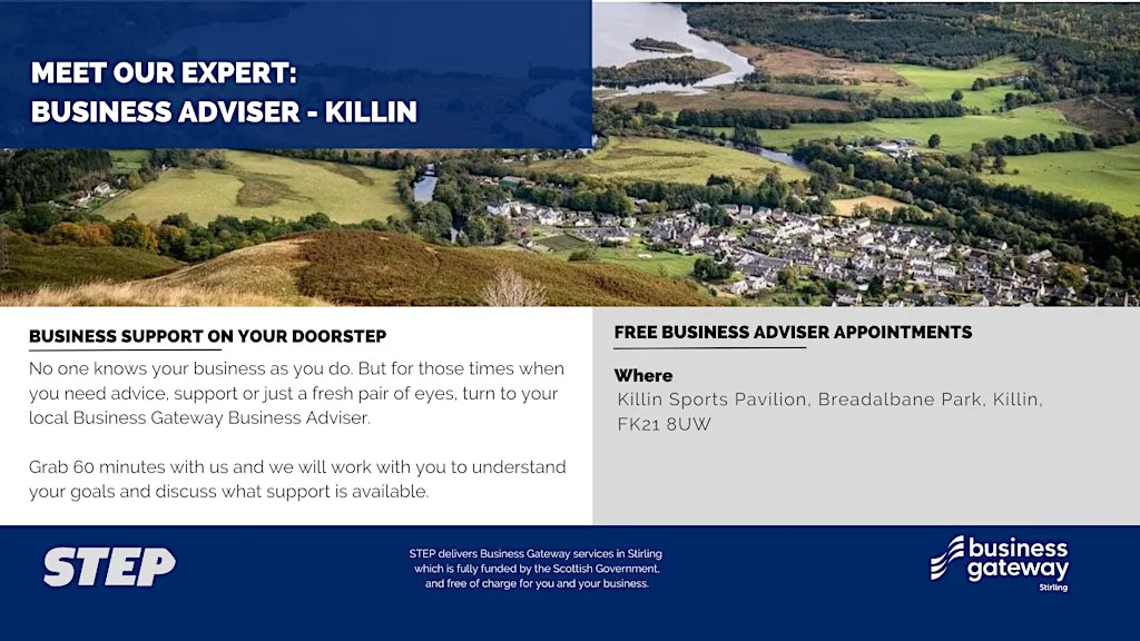 Meet Our Expert: Business Adviser (Killin) at Killin Sports Pavilion