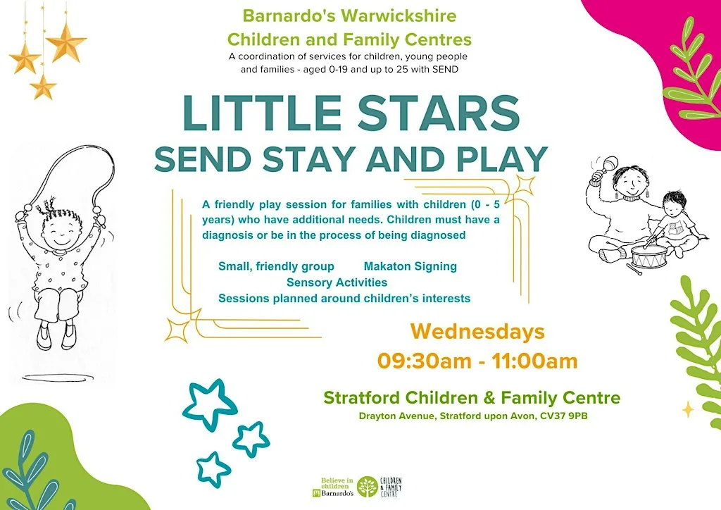 SEND Little Stars (0 - 5 yrs) at Stratford C&FC at Stratford Children and Family Centre