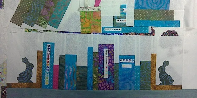 Intermediate Quilting - Applique Bookshelf Quilt PART ONE at Happy Hare - Sheffield