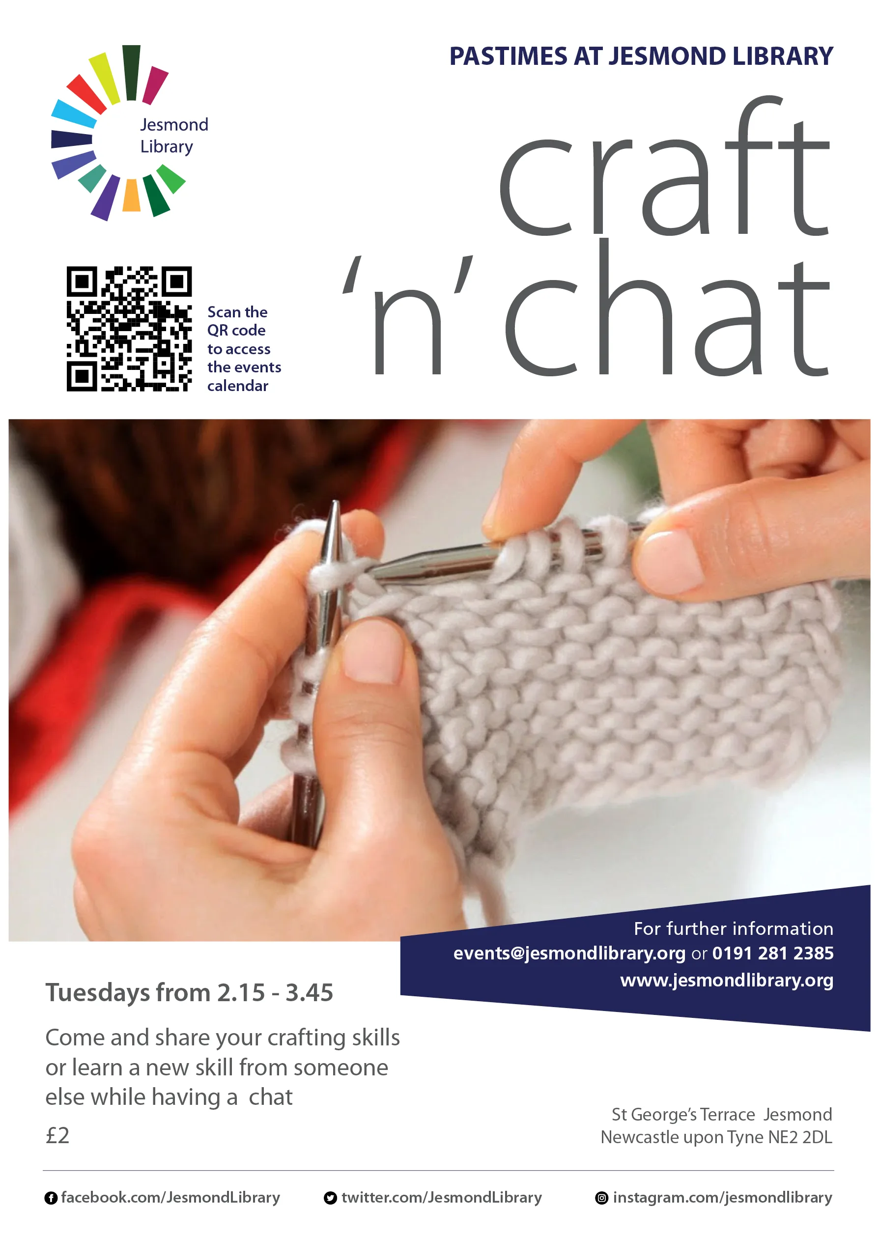 Craft ‘n’ Chat at Catherine Cookson Room