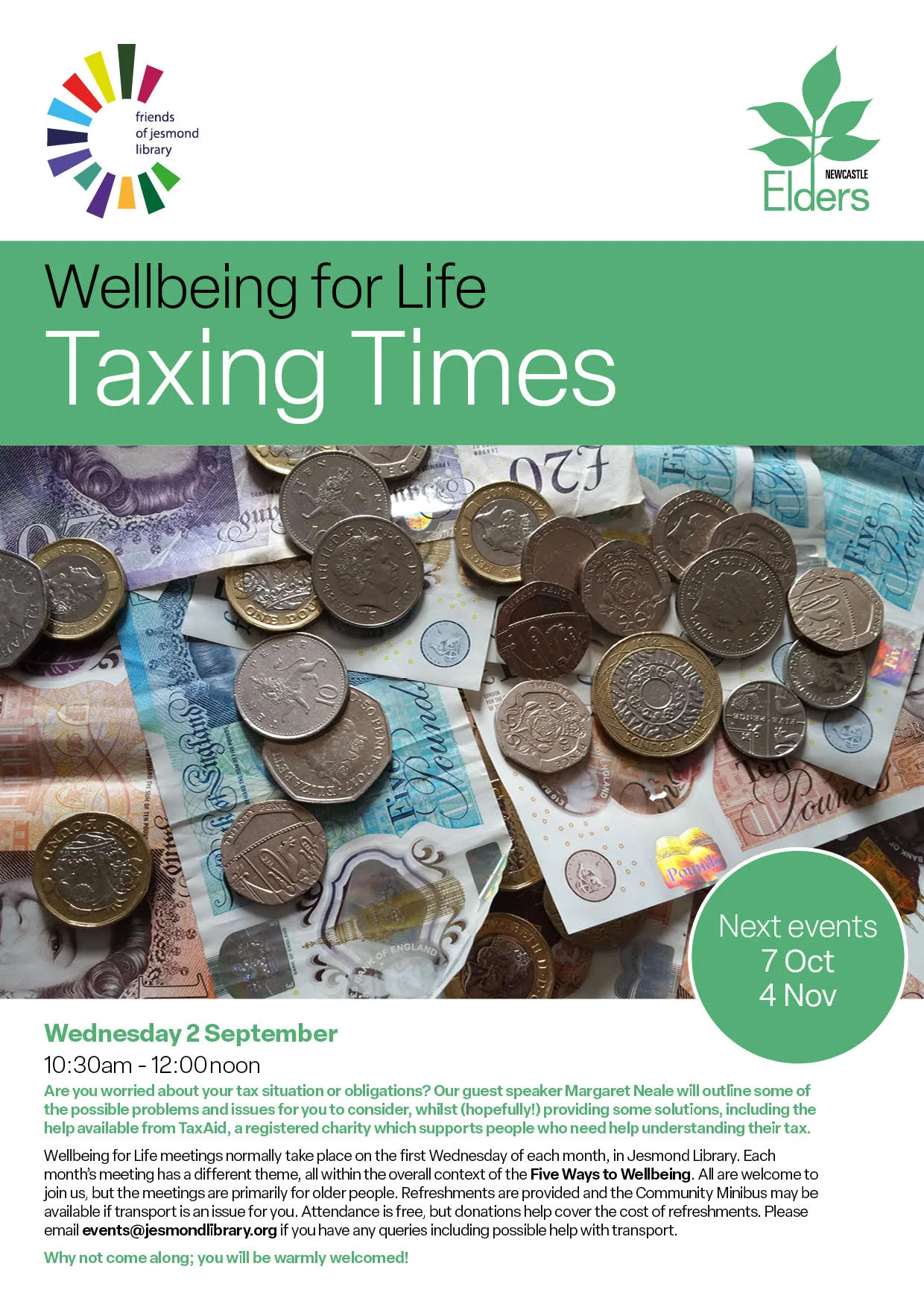 Wellbeing for Life: Taxing Times