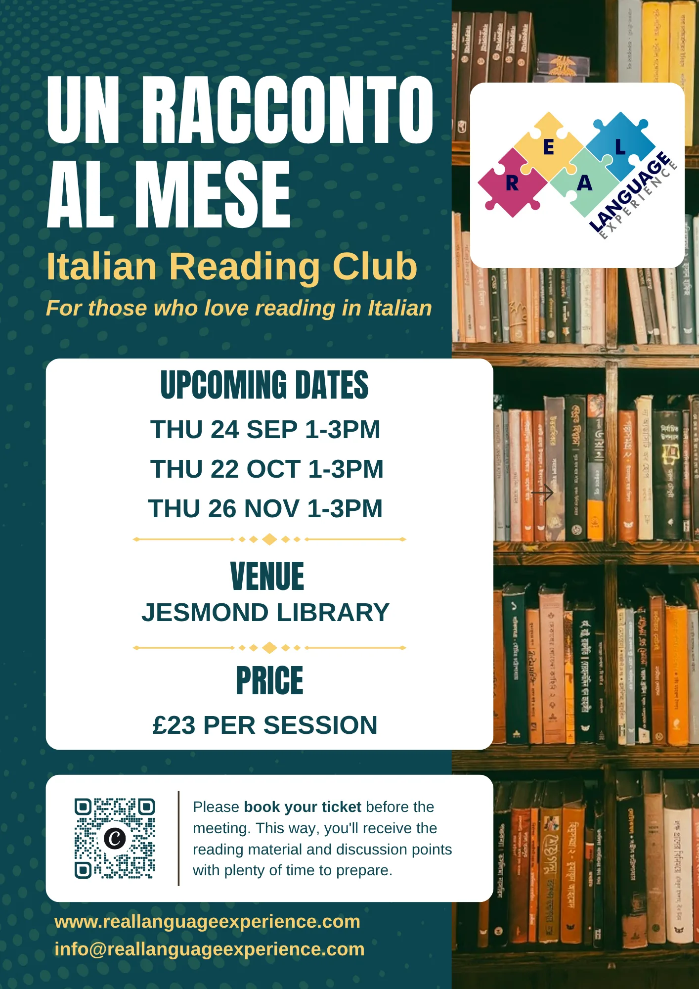 Italian Reading Club at Sid Chaplin room
