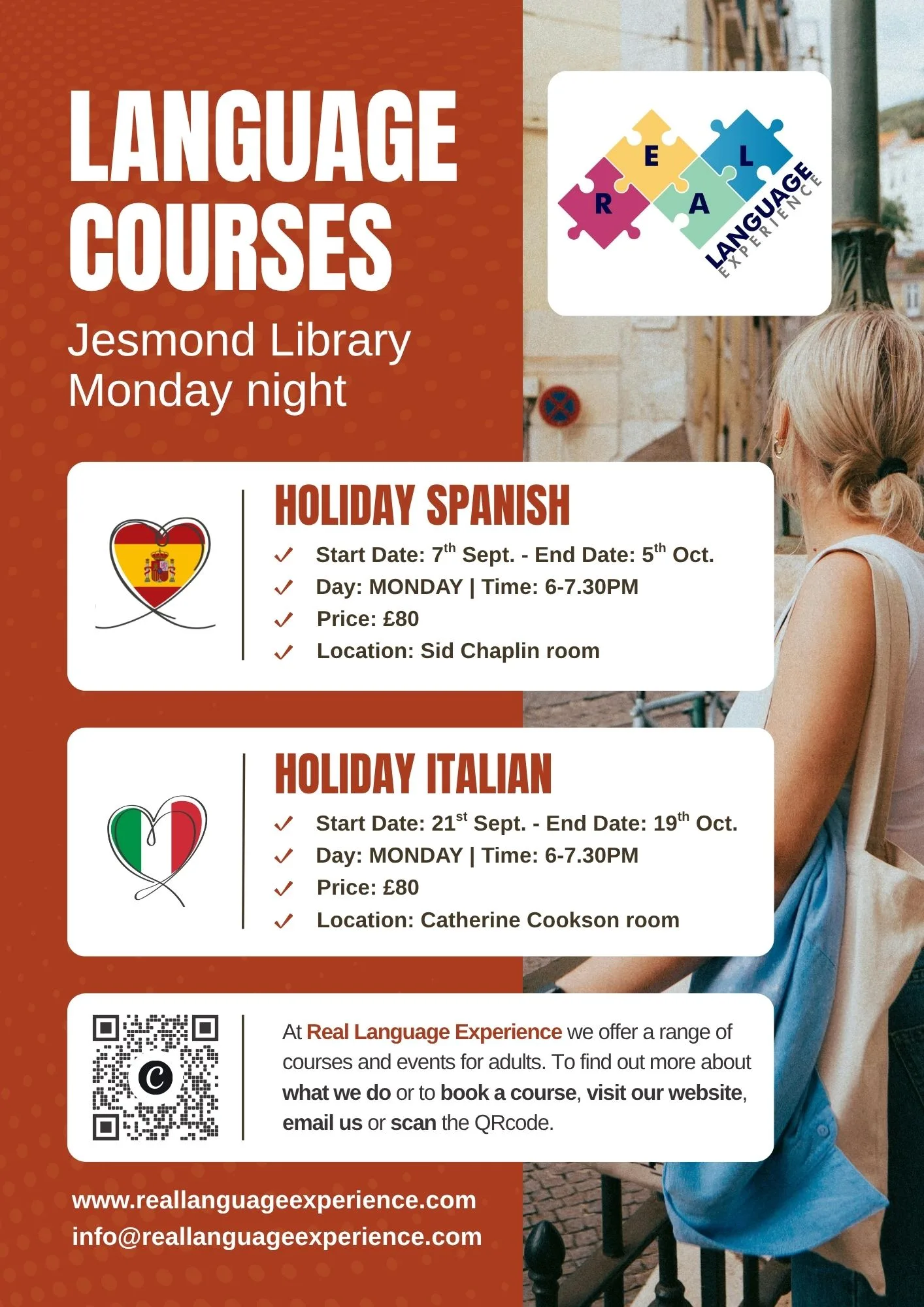 Holiday Spanish at Sid Chaplin room