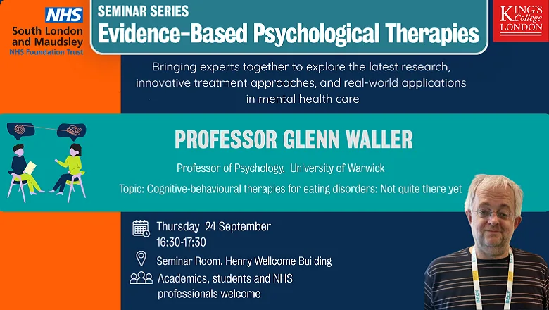 Cognitive-behavioural therapies for eating… at Henry Wellcome Building for Psychology