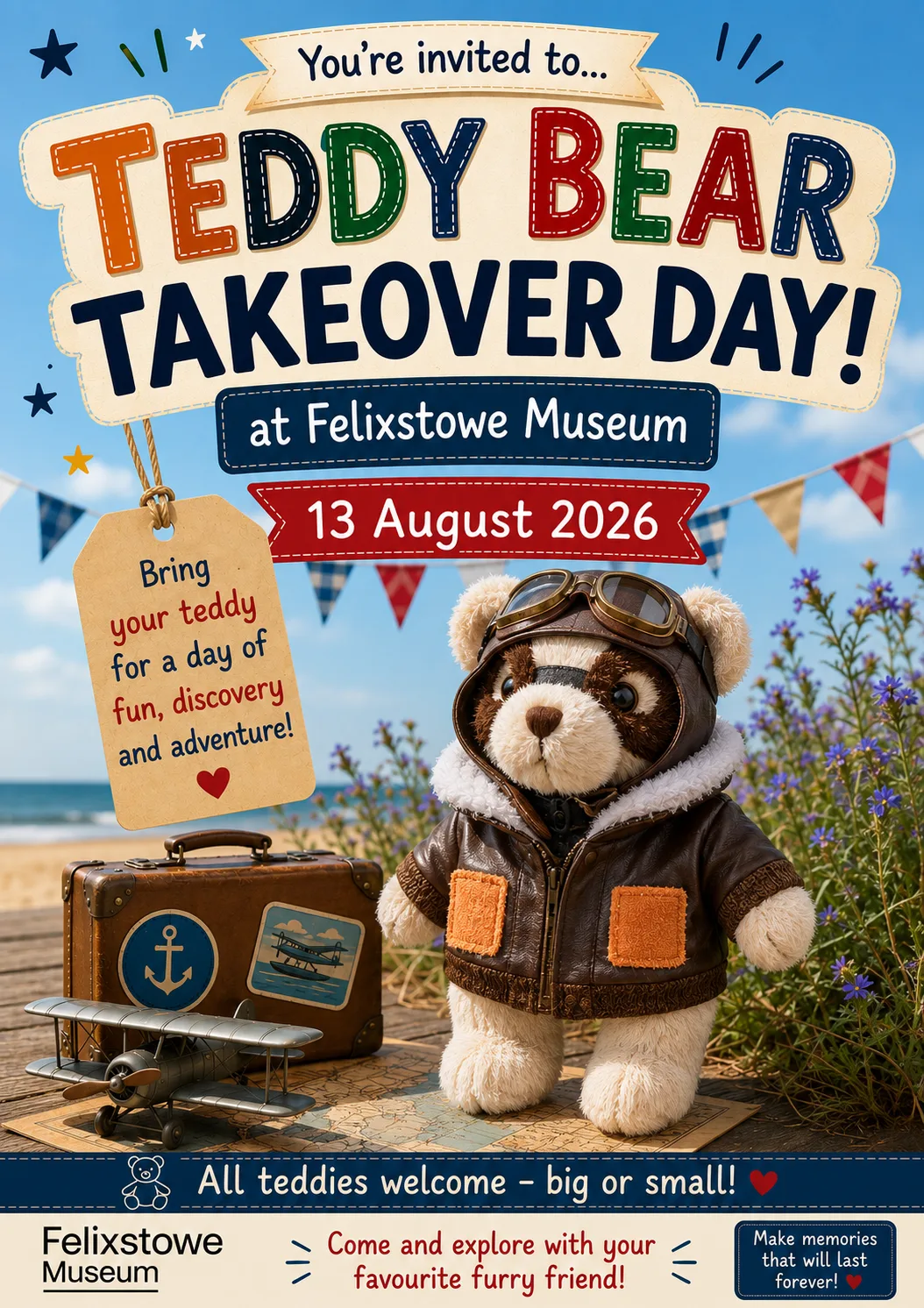 Teddy Bear Takeover Felixstowe Museum