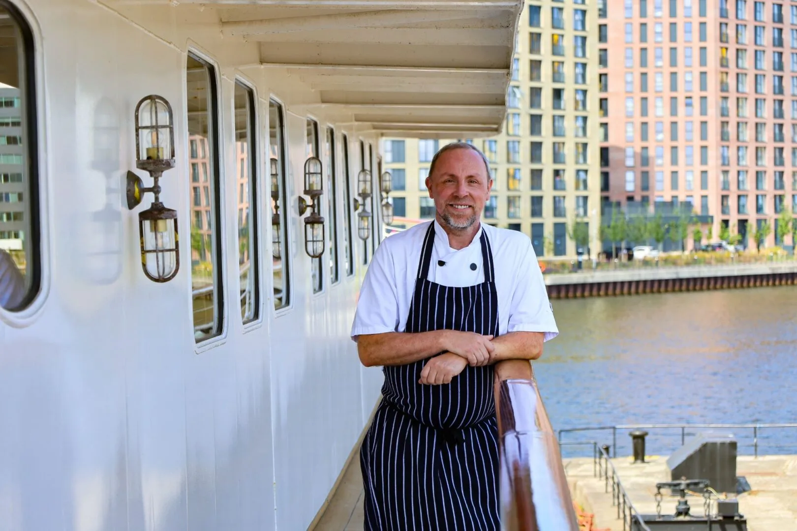 Paul Gunning Aboard Fingal at Fingal Hotel