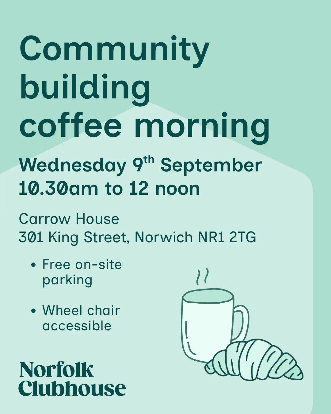 Norfolk Clubhouse – Community building coffee morning