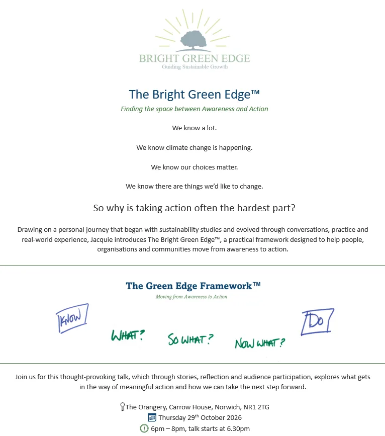 Bright Green Edge – Talk and Networking evening